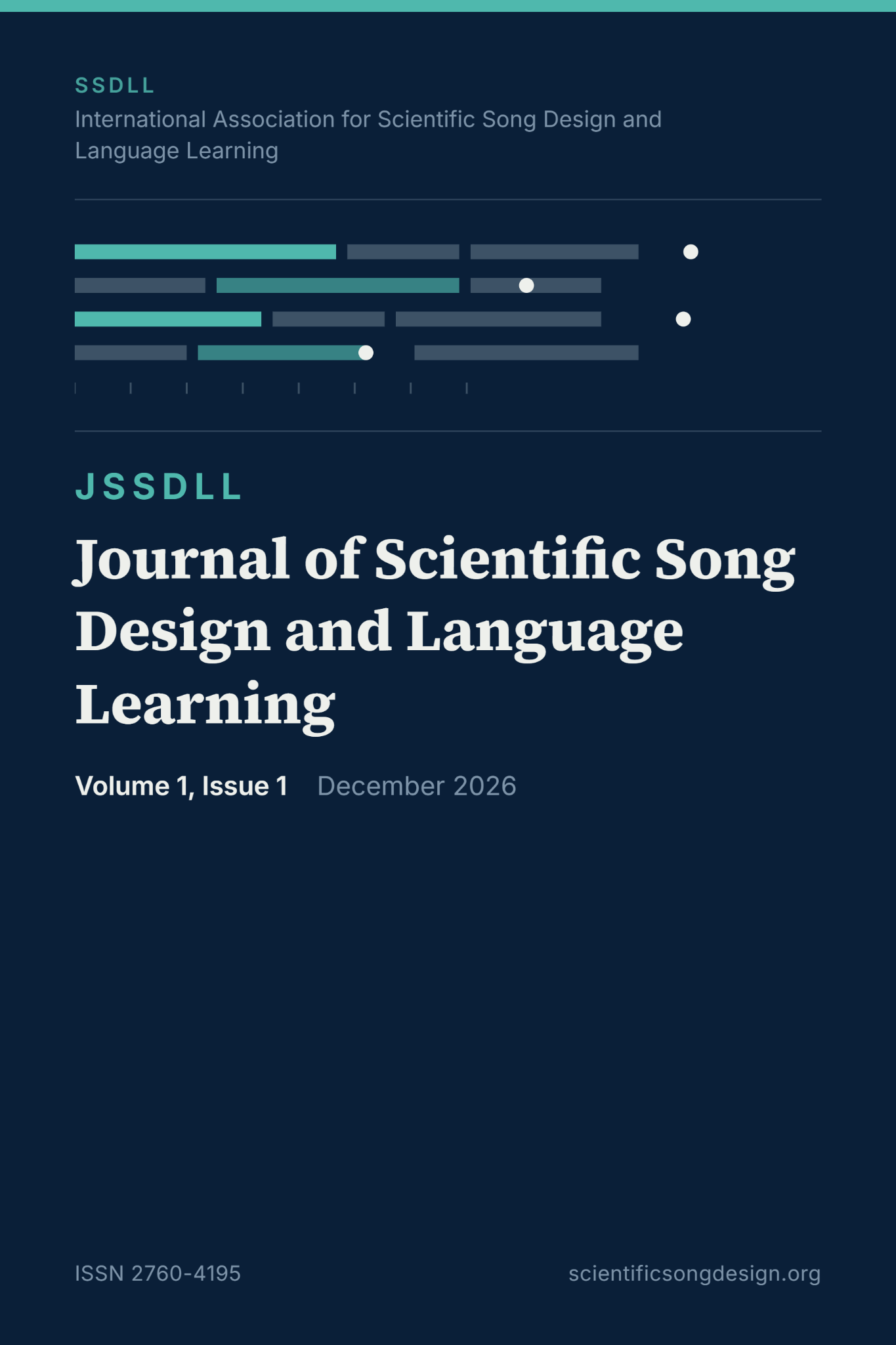 Preview cover of JSSDLL Volume 1, Issue 1, planned for December 2026